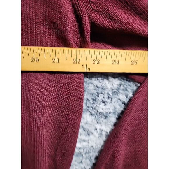 J Crew Sweater Mens‎ Large Maroon 1/4 Zip Pullover Cotton Knit Minimal Basic - Picture 10 of 16
